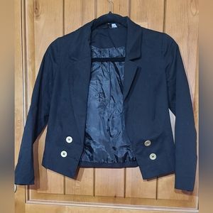 H&M jacket size 2 (x small?) Navy blue